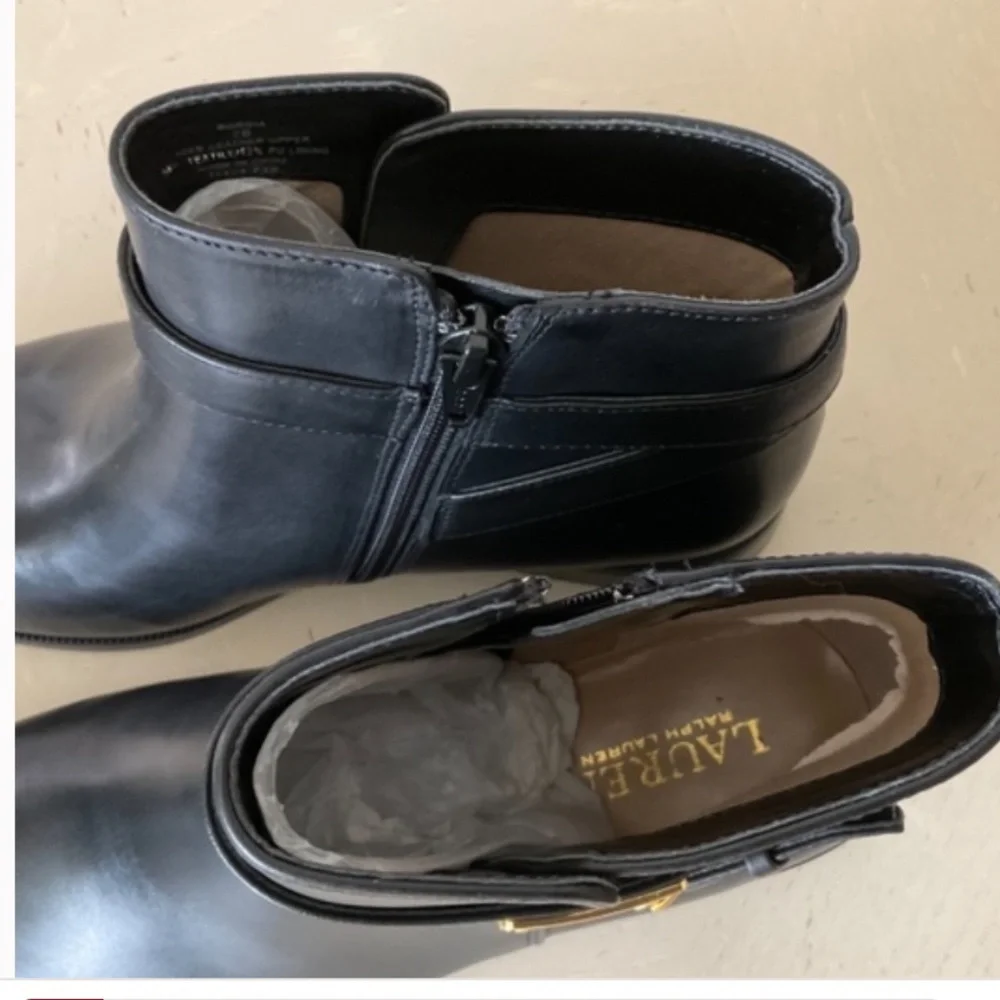 Lauren Ralph Lauren Leather Boots Size 7 New in Box - Picture 5 of 8